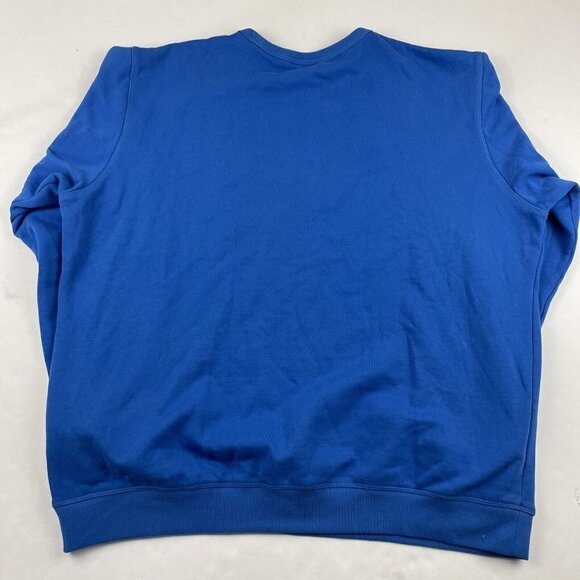 Columbia Sweatshirt Women’s XL Crew Neck Blue Spellout Sleeve Cotton Blend - Picture 3 of 10